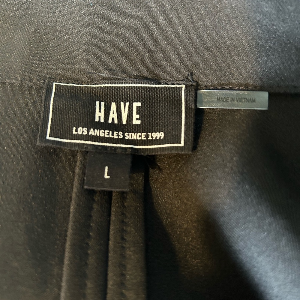 🔥🆕🔥 (Size L) HAVE Los Angeles 3/4 sleeve black blazer - Picture 5 of 5